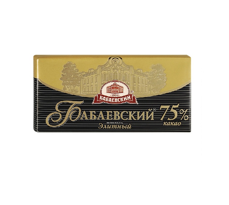 Шоколад 90г Бабаевский Элитный 75% какао Шоколад 90г Бабаевский Элитный 75% какао