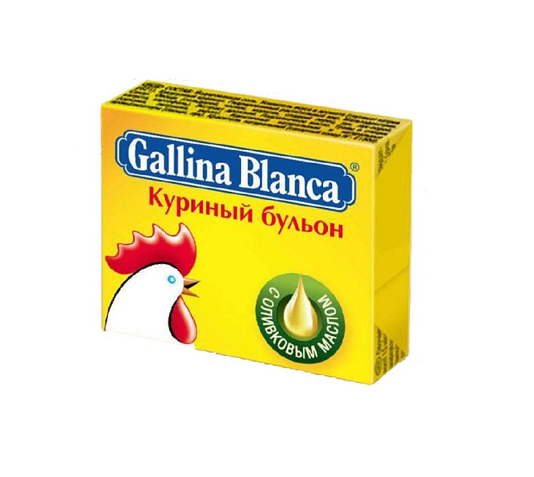 Куриный Бульон Gallina Blanca 10г кубик Куриный Бульон Gallina Blanca 10г кубик