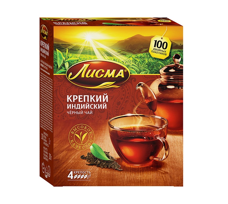 Чай черный 100пак Лисма Чай черный 100пак Лисма