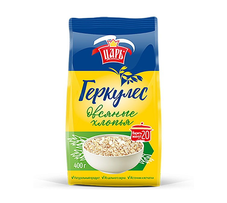 Хлопья овсяные 400г Царь Геркулес Хлопья овсяные 400г Царь Геркулес