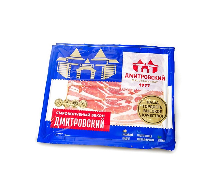 Бекон с/к Дмитровский 200г Бекон с/к Дмитровский 200г