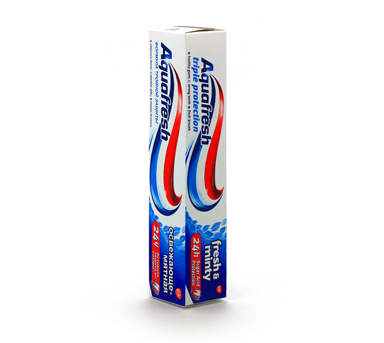 Зубная паста 125мл Aquafresh 3+ Освежающе-Мятная Зубная паста 125мл Aquafresh 3+ Освежающе-Мятная